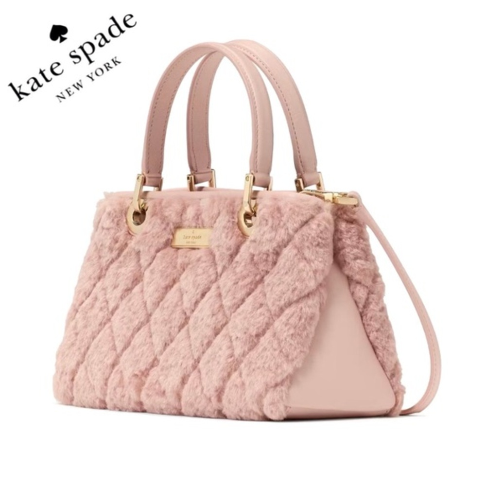 NWT KATE SPADE Carey Faux Fur Small Sullivan Satchel